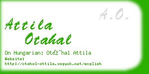 attila otahal business card